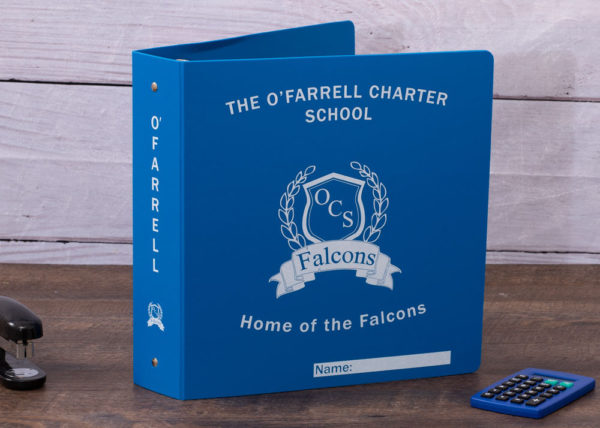 o'farrell charter school custom poly binder