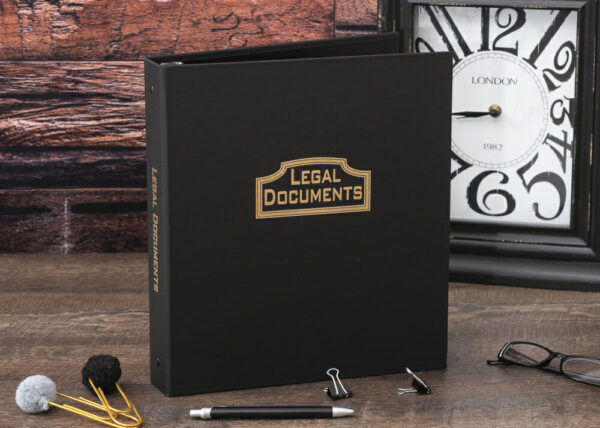 Cloth Covered Legal Document Binder